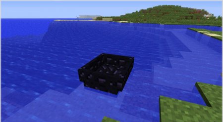Obsidian Boat - обсидиановая лодка для Minecraft 1.7.2
