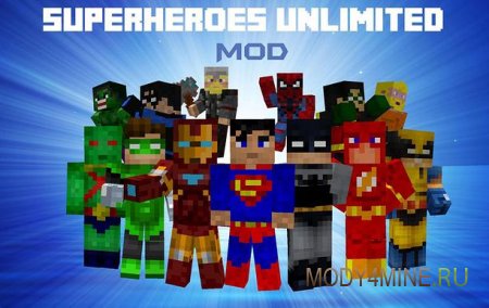 Superheroes Unlimited Mod — супергерои в Minecraft 1.5.2/1.6.4/1.7.10