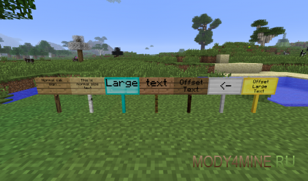 MoarSigns - цветные таблички в Minecraft 1.6.4/1.7.2/.10