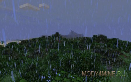 Better Rain - мод на дождь для Майнкрафт 1.7.10/1.7.2
