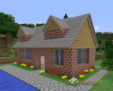 Дом со скатной крышей