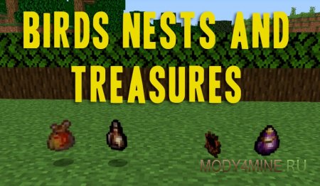 Birds Nests and Treasures – сокровища для Minecraft 1.14.4