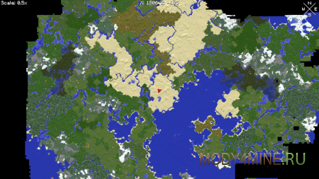 Xaero's World Map - мод на карту мира для Minecraft 1.20.2, 1.19.4, 1.18.2 и 1.17.1