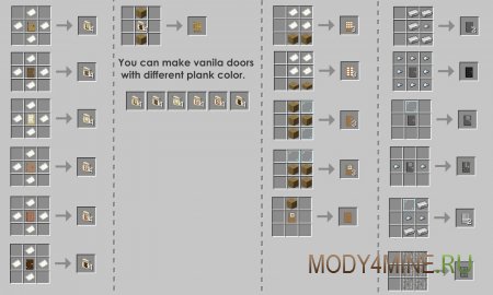 Macaw’s Doors - мод на двери в Minecraft 1.20.2, 1.19.4, 1.18.2, 1.17.1, 1.16.5, 1.15.2, 1.14.4 и 1.12.2