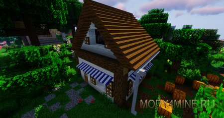 Macaw’s Roofs - мод на крыши в Minecraft 1.20.2, 1.19.4, 1.18.2, 1.17.1, 1.16.5, 1.15.2 и 1.14.4
