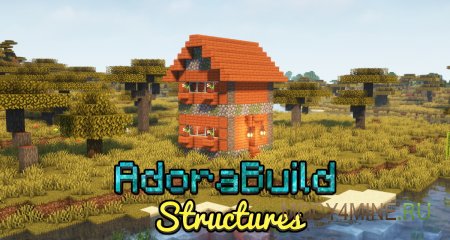 AdoraBuild Structures - мод на новые структуры в Minecraft 1.20.2 и 1.19.4