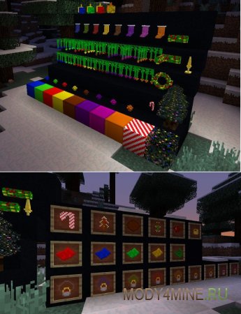 Christmas Festivity - мод на новый год в Minecraft 1.20.2, 1.19.4, 1.18.2, 1.17.1, 1.16.5, 1.15.2, 1.14.4, 1.12.2 и 1.11.2