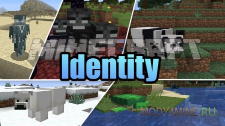 Identity - мод на превращение в мобов в Minecraft 1.20.1, 1.19.3, 1.18.2, 1.17.1, 1.16.5 и 1.15.2