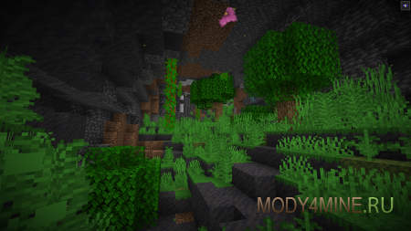 Underground Jungle - мод на подземные джунгли в Minecraft 1.20.4 и 1.19.4