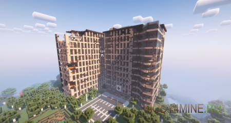 Dead Land Mod - мод на разрушенные здания в Minecraft 1.20.1