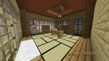 Accommodations - мод на японские декорации в Minecraft 1.20.1 и 1.19.2