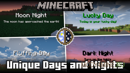 Unique Days and Nights - мод на события в Minecraft 1.20.1, 1.19.2 и 1.18.2