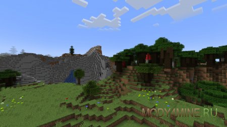 Moderner Beta - мод на старый генератор мира в Minecraft 1.21 и 1.20.6