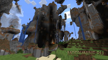 Moderner Beta - мод на старый генератор мира в Minecraft 1.21 и 1.20.6