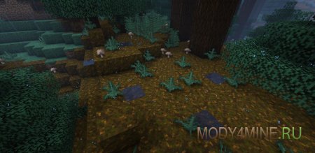 Puddles - мод на лужи в Minecraft 1.21.1, 1.20.1, 1.19.2, 1.18.2, 1.17.1, 1.16.5, 1.15.2 и 1.12.2