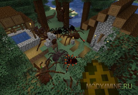 Arthropod Phobia Expansions - мод на огромных пауков и насекомых в Minecraft 1.20.4 и 1.19.4