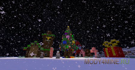 Christmas Festivity - мод на новый год в Minecraft 1.21.1