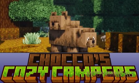 Chocco's Cozy Campers - мод на лесных животных в Minecraft 1.21.1 и 1.20.1