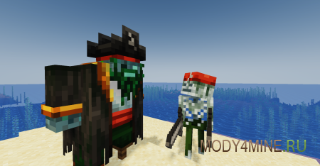 Rotten Creatures - мод на новые виды зомби в Minecraft 1.21.1, 1.20.1, 1.19.2, 1.18.2, 1.15.2 и 1.14.4