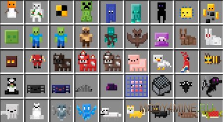 Kelka Craftable Animals - мод на крафт мобов в Minecraft 1.21.4, 1.20.6, 1.19.2 и 1.18.2