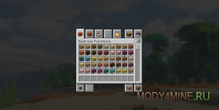 Skniro’s Furniture - мод на ванильную мебель в Minecraft 1.21.8 и 1.20.4