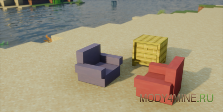 Skniro’s Furniture - мод на ванильную мебель в Minecraft 1.21.8 и 1.20.4