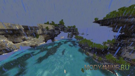 Skylands over the Sea - мод на небесные острова в Minecraft 1.21.8 и 1.20.6