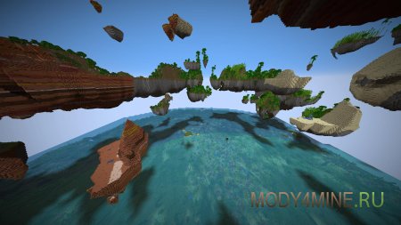 Skylands over the Sea - мод на небесные острова в Minecraft 1.21.8 и 1.20.6