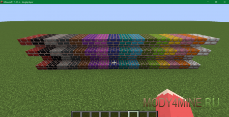 Colored Bricks - мод на разноцветные кирпичи в Minecraft 1.21.8, 1.20.6, 1.19.4, 1.18.2, 1.17.1 и 1.16.5