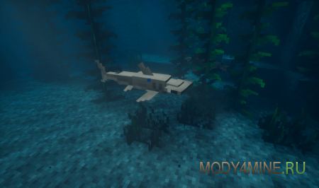 Ben’s Sharks - мод на акул в Minecraft 1.21.1 и 1.20.1