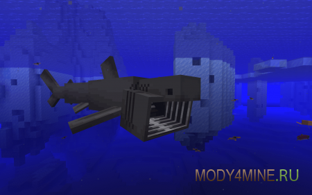 Ben’s Sharks - мод на акул в Minecraft 1.21.1 и 1.20.1