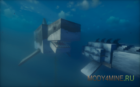 Ben’s Sharks - мод на акул в Minecraft 1.21.1 и 1.20.1