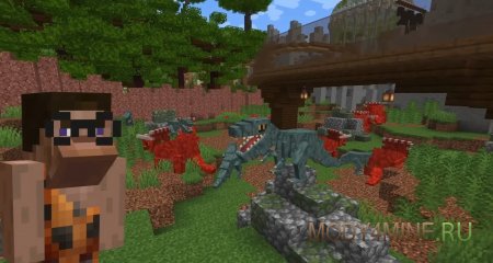 Dinosaurs - мод на динозавров для Minecraft 1.20.1 и 1.19.2