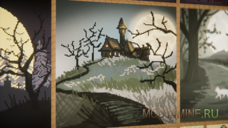 Leon’s Spooky Paintings - мод на хэллоуин картины для Minecraft 1.21.8, 1.20.4 и 1.19.4