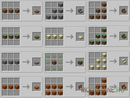 Dirt Deco - мод на декор из грязи в Minecraft 1.21.1, 1.20.1, 1.18.2, 1.17.1, 1.16.5 и 1.12.2