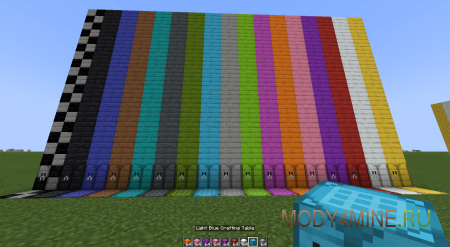 Colourful Trees Stone And Water - мод на перекраску блоков в Minecraft 1.20.1