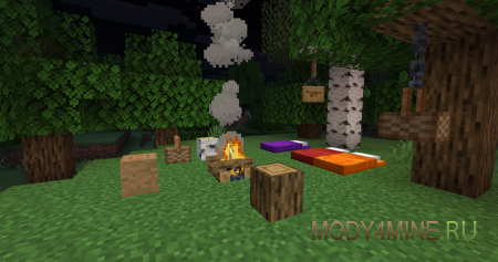 PolyDecorations - мод на маленькие декорации в Minecraft 1.21.9 и 1.20.6