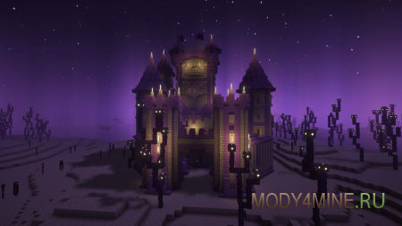 Medieval Buildings Nether and End Edition - мод на средневековые постройки в Minecraft 1.21.9 и 1.20.6