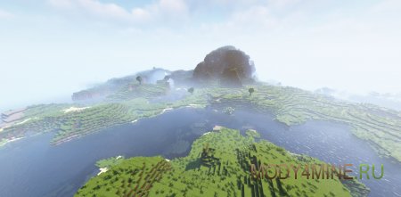 Continents - мод на генерацию континентов в Minecraft 1.21.10, 1.20.6, 1.19.4 и 1.18.2