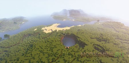 Continents - мод на генерацию континентов в Minecraft 1.21.10, 1.20.6, 1.19.4 и 1.18.2