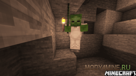 Grabby Mobs - мод на подбирание вещей мобами в Minecraft 1.21.10, 1.20.6, 1.19.4 и 1.18.2