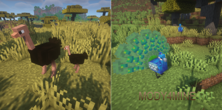 Living Things - мод на животных в Minecraft 1.21.10, 1.20.6, 1.19.4, 1.18.2, 1.17.1 и 1.16.5