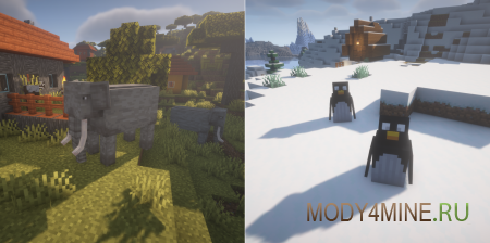 Living Things - мод на животных в Minecraft 1.21.10, 1.20.6, 1.19.4, 1.18.2, 1.17.1 и 1.16.5