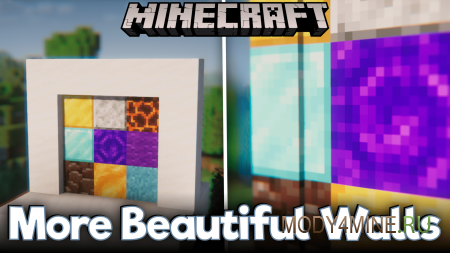 More Beautiful Walls - мод на заборы в Minecraft 1.21.10, 1.20.4, 1.19.4 и 1.18.2
