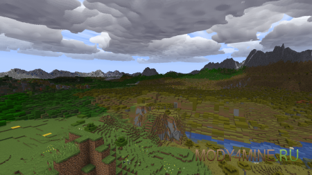 Simple Clouds - мод на красивые облака в Minecraft 1.21.1 и 1.20.1