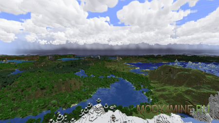 Simple Clouds - мод на красивые облака в Minecraft 1.21.1 и 1.20.1
