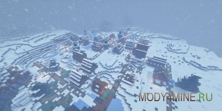 Stitched Snow - мод на реалистичный снег в Minecraft 1.21.10, 1.20.4, 1.19.4, 1.18.2, 1.17.1 и 1.16.5