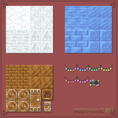 Festive Frenzy - мод на рождественские украшения в Minecraft 1.21.11 и 1.20.6