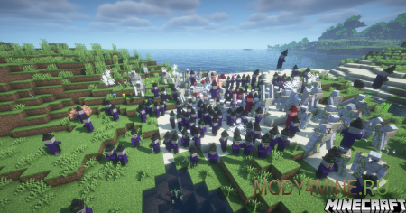 Multi Summon Command - мод на большой спавн мобов в Minecraft 1.21.10, 1.20.4 и 1.19.4